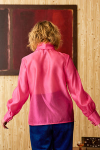 Fame Pink Pussybow Shirt - SSA358 (UK18)