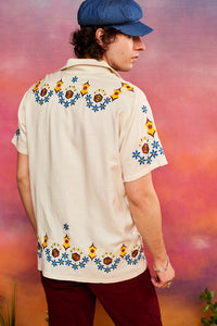 Goin' Back Embroidered Short Sleeve Shirt