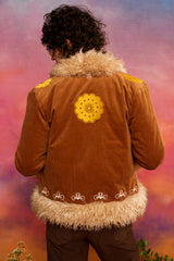 Cinnamon Girl Brown Embroidered Penny Lane Coat