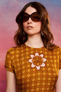 Heart of Gold Daisy Broderie Tunic