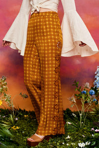 Heart of Gold Daisy Broderie Trousers