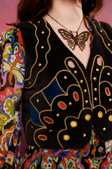 Sugar Mountain Velvet Butterfly Vest