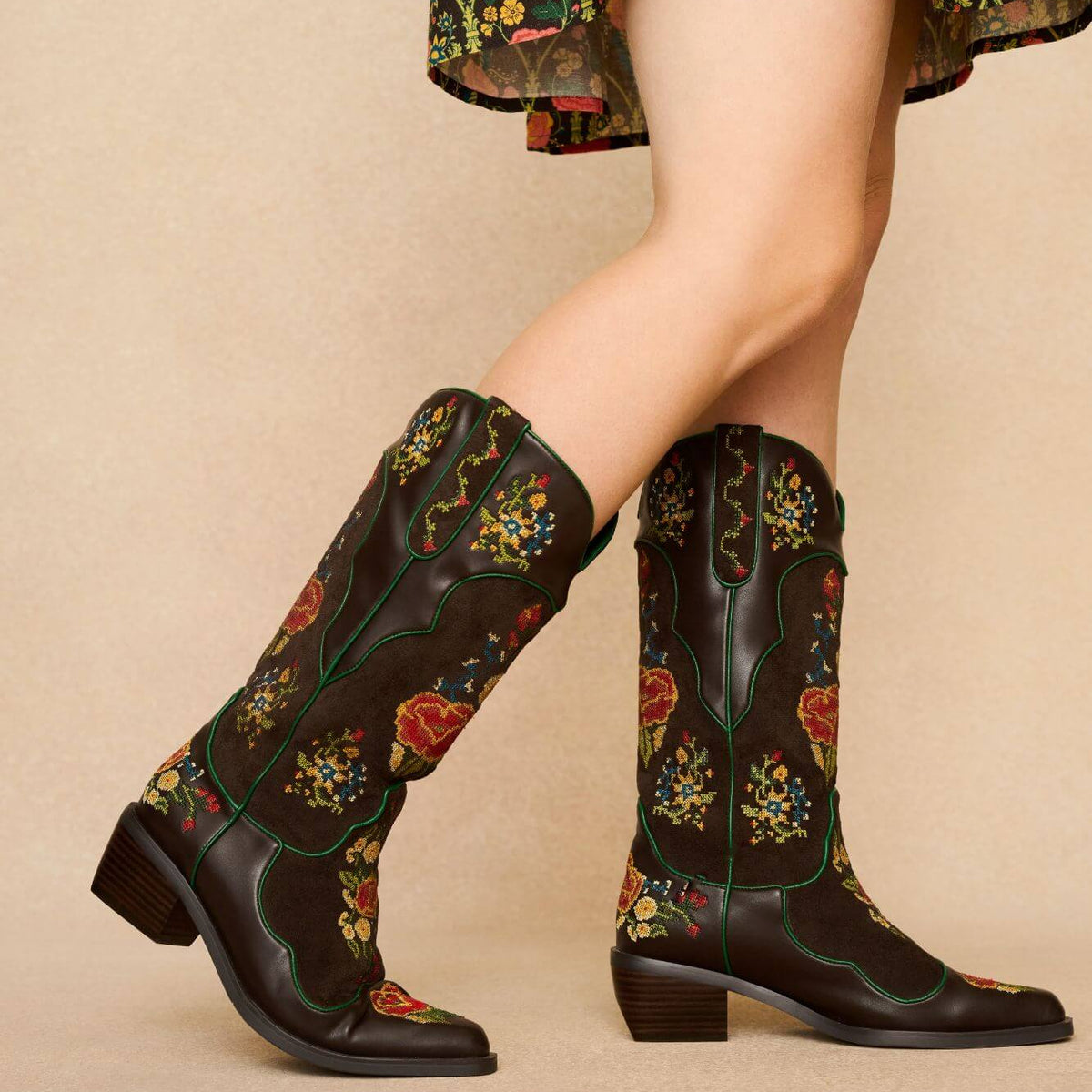 Cross My Heart Embroidered Western Boots The Hippie Shake
