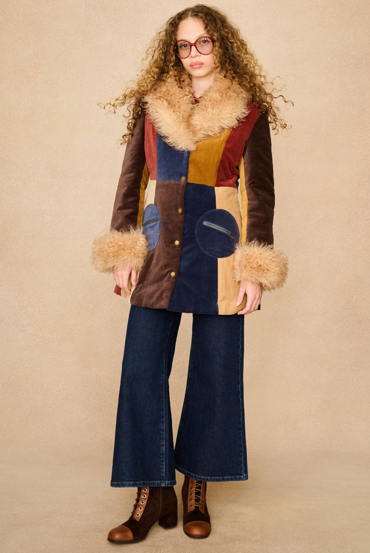 Underground Collection featuring 70s patchwork coat by The Hippie Shake