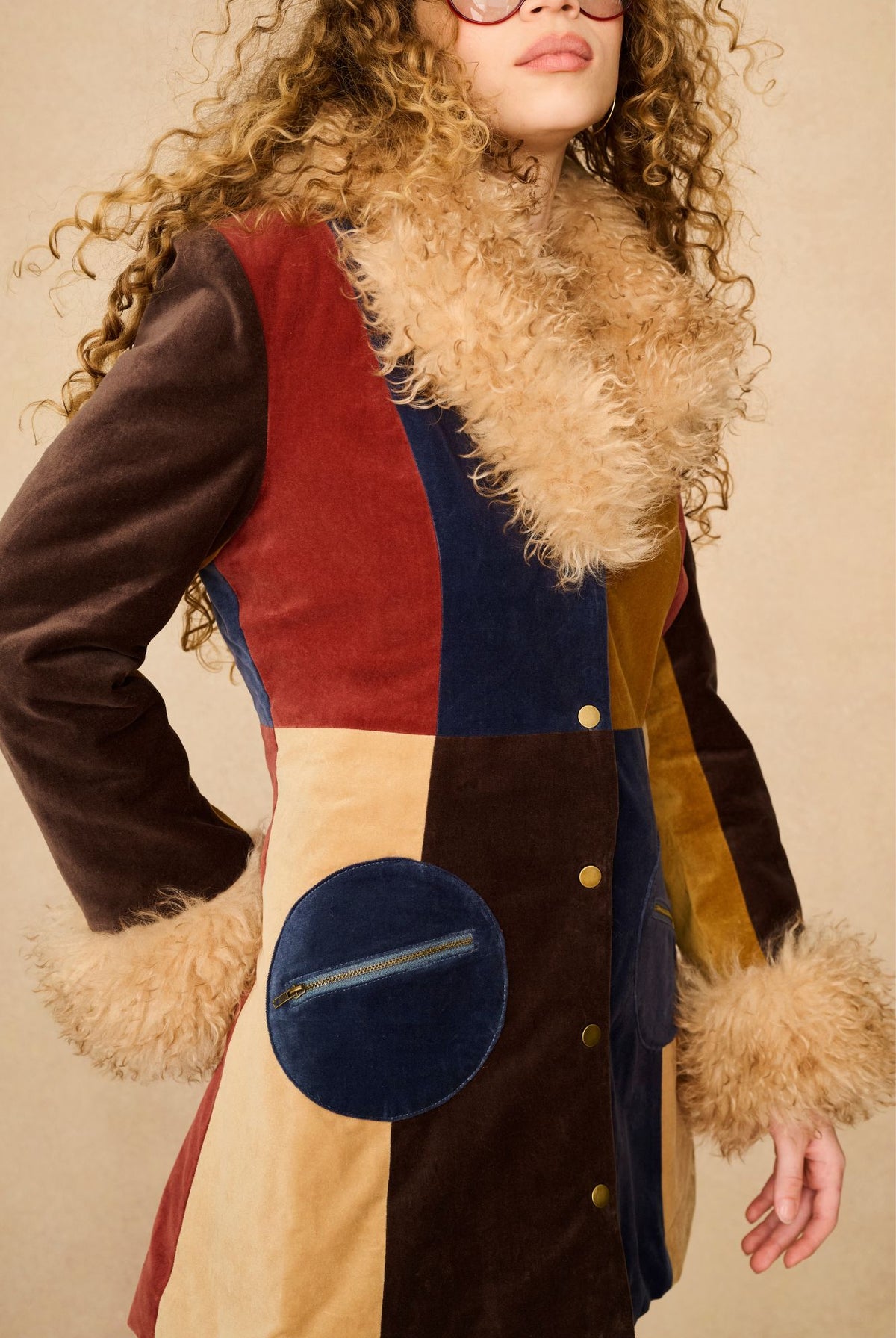 Underground Collection featuring 70s patchwork coat by The Hippie Shake