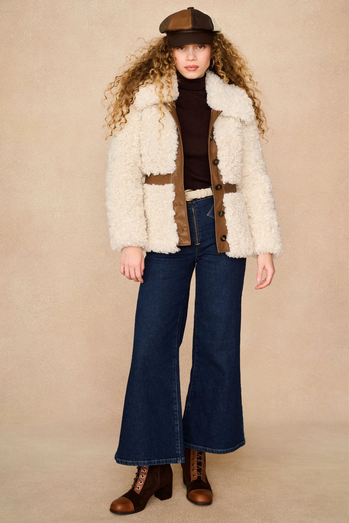 Underground Collection featuring 70s shaggy cream jacket by The Hippie Shake