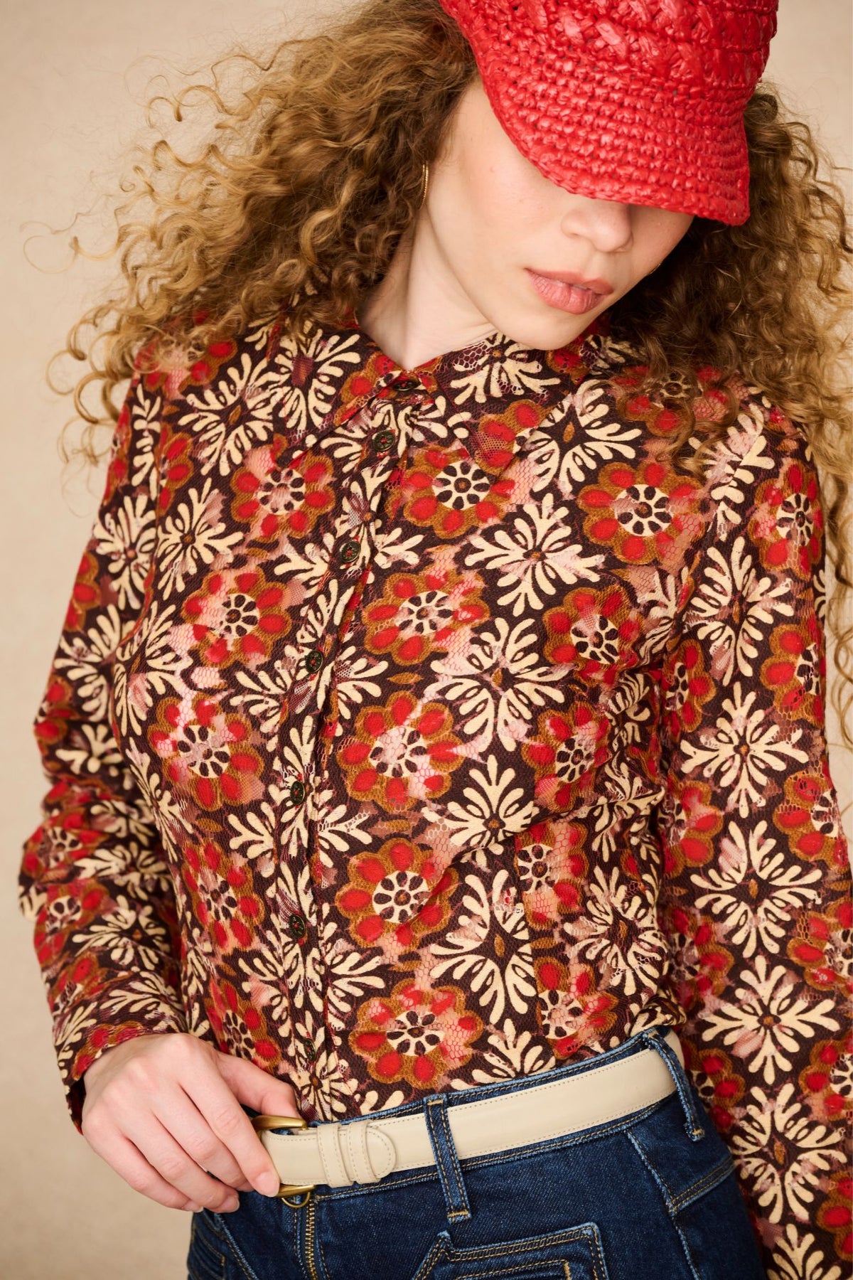 Underground Collection featuring 70s geometric printed shirt by The Hippie Shake