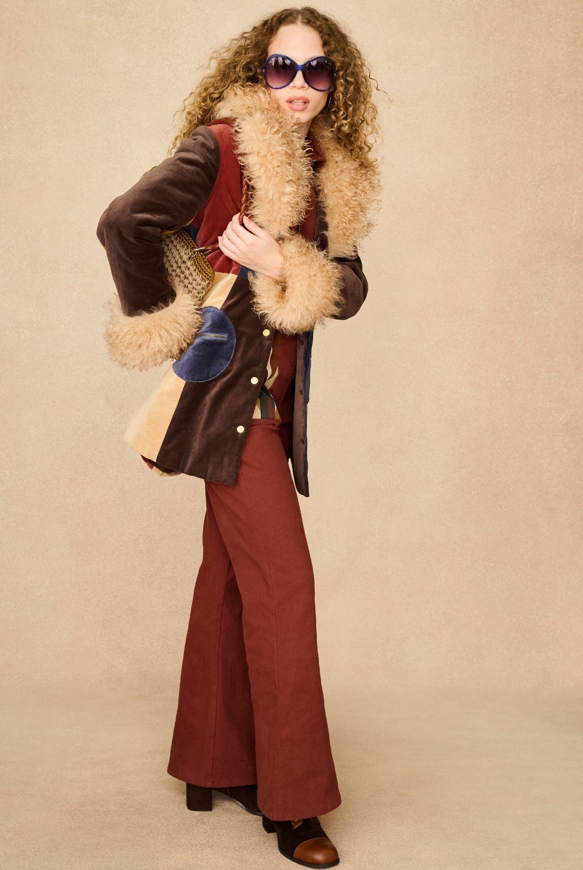 Underground Collection featuring 70s collared jumpsuit by The Hippie Shake