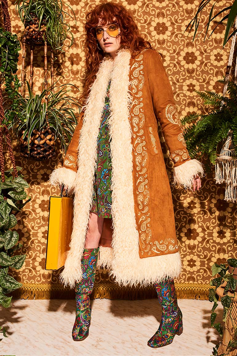 Breaking Hearts Tan Embroidered Long Penny Lane Coat – The Hippie