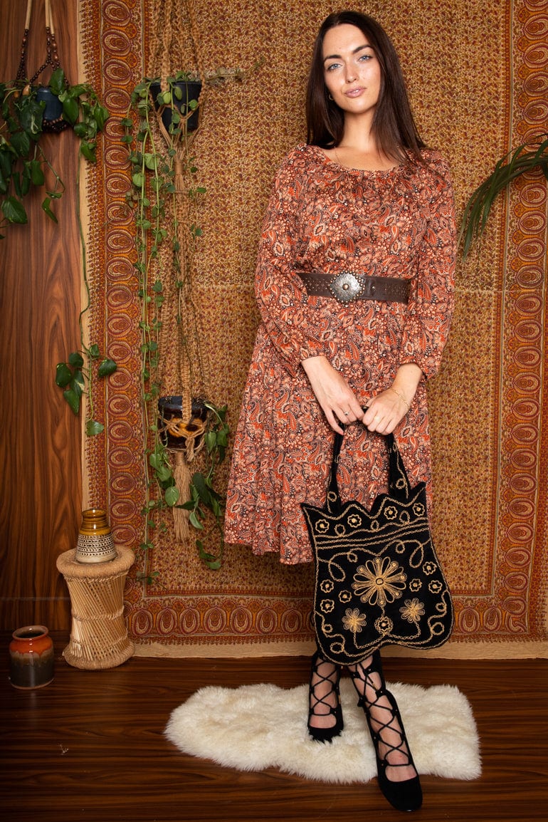 Paisley midi dress online