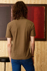 Mambo Sun Brown Retro Zip Top