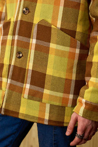Candidate Teddy Green Check Coat