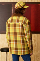Laura Lee Green Check Baker Hat