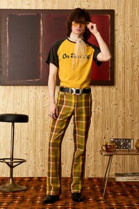 Lay It Down Green Check Trousers