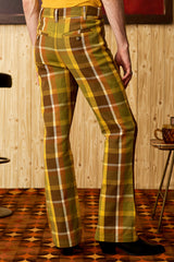 Lay It Down Green Check Trousers