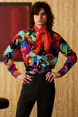 Sweet Lady Red Sheer Scarf