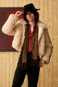 Lady Stardust Cream Shaggy Jacket