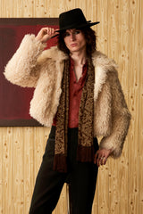 Lady Stardust Cream Shaggy Jacket