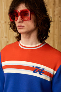 Satisfaction '74 Blue Stripe Jumper