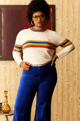 Janine Retro '74 Stripe Knit Sweater