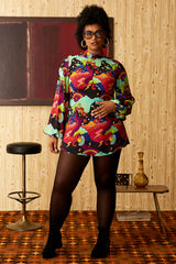 Dream On Galactic High Neck Mini Dress