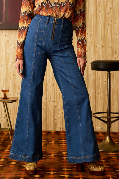 High waisted hippie jeans sale