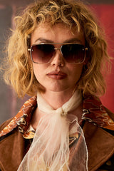 Cadilac Brown Aviator Sunglasses