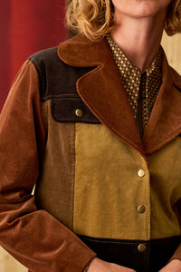 Golden Years Corduroy Patchwork Jacket