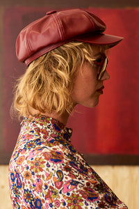 Laura Lee Burgundy Baker Hat