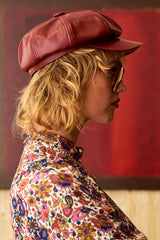 Laura Lee Burgundy Baker Hat