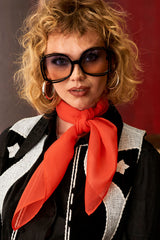 Sweet Lady Red Sheer Scarf