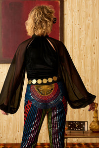 Born To Boogie Sequin Flares