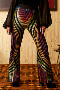 Born To Boogie Sequin Flares