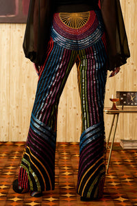 Born To Boogie Sequin Flares