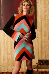 End of the Line Stripe Knit Mini Dress