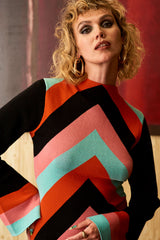 End of the Line Stripe Knit Mini Dress