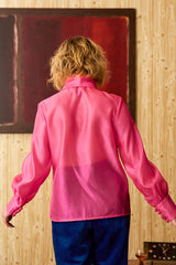Fame Pink Pussybow Shirt