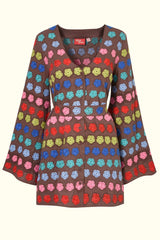 Magical Mystery Embroidered Mini Dress - Dresses