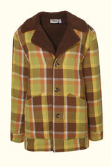 Candidate Teddy Green Check Coat