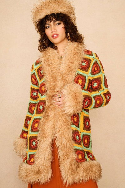 Temple of Sun Patchwork Crochet Penny Lane Coat – The Hippie Shake