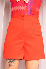 Vintage 1970s Red High Waisted Shorts