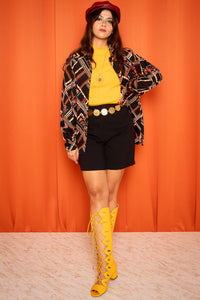 Vintage 1970s Patterned Shirt