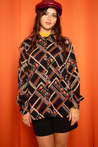 Vintage 1970s Patterned Shirt