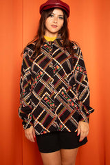 Vintage 1970s Patterned Shirt