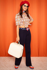 Vintage 1970s Short Sleeve Patterned Shirt