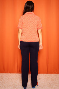 Vintage 1970s Red Short Sleeve Overshirt