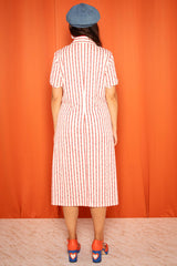 Vintage 1970s Striped Midi Dress