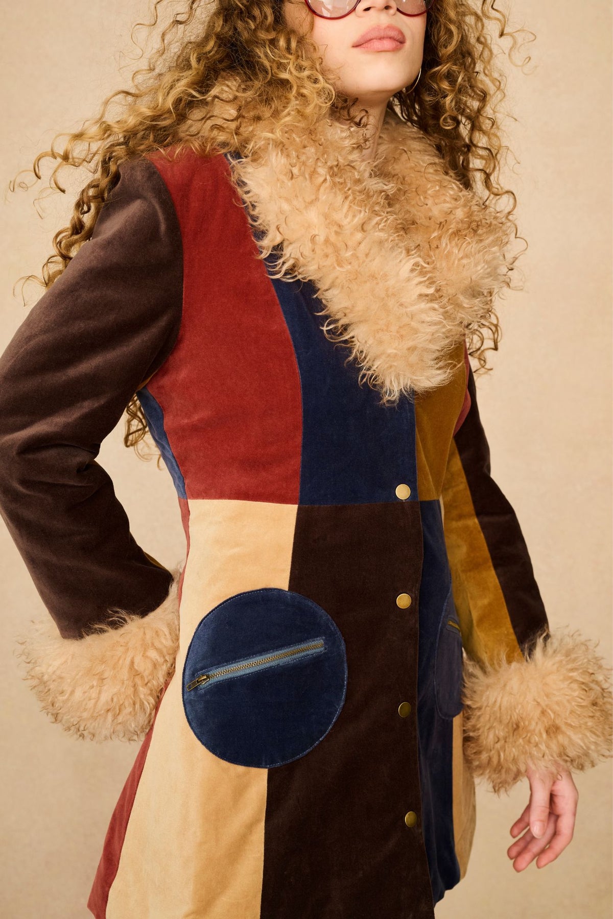 Underground Collection featuring 70s patchwork coat by The Hippie Shake