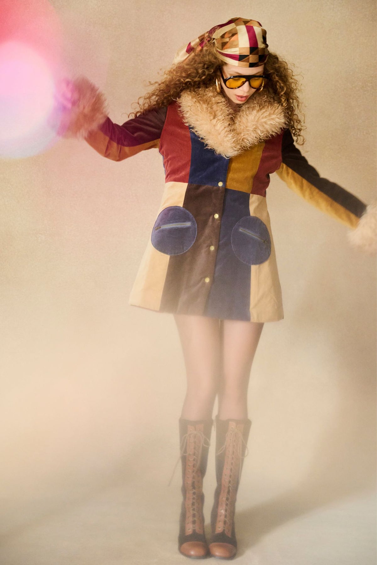 Underground Collection featuring 70s patchwork coat by The Hippie Shake