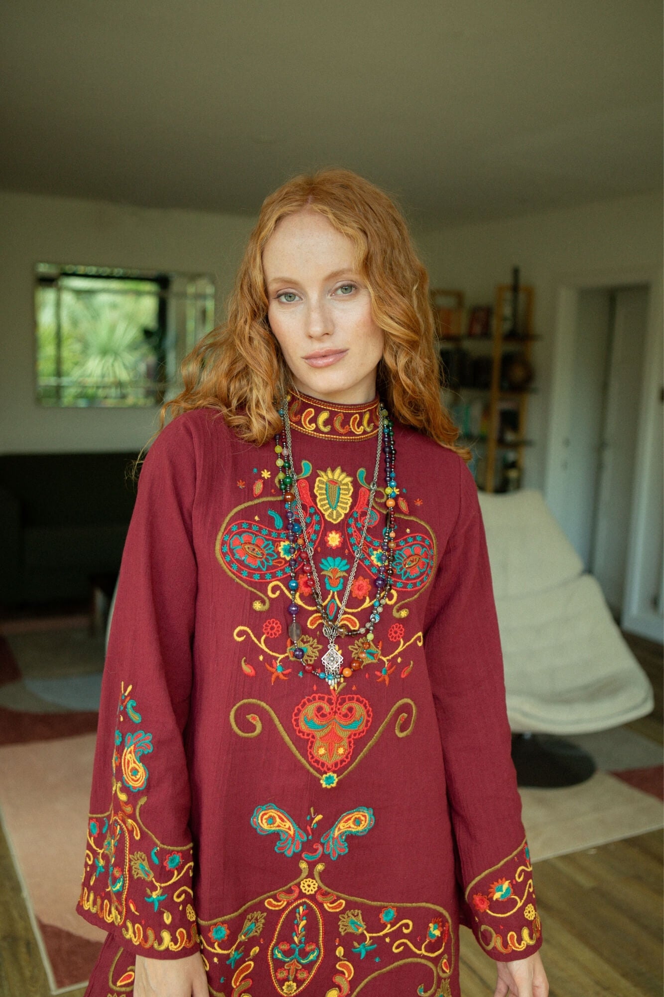 Heroes Collection featuring burgundy boho dress by The Hippie Shake